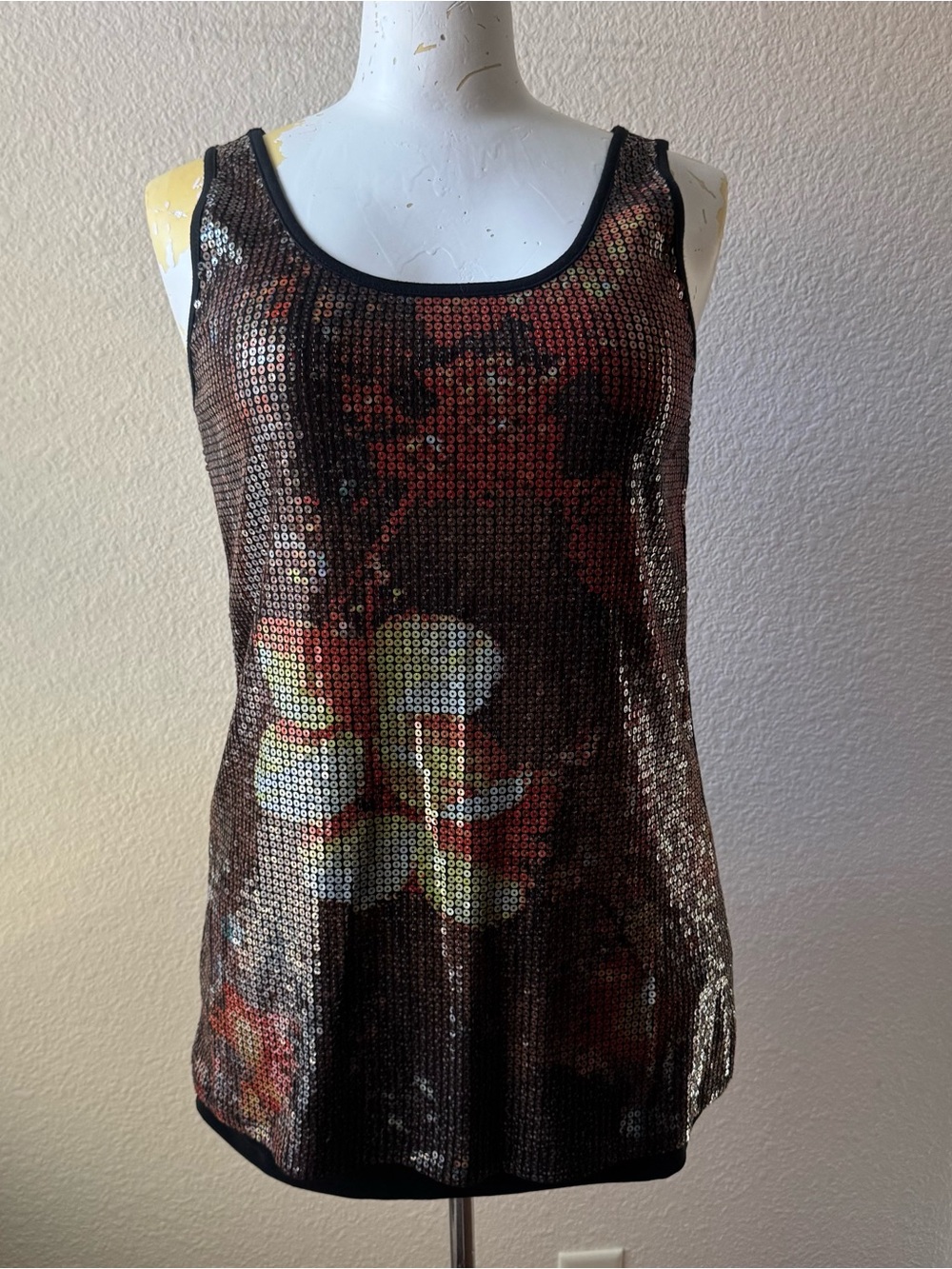 Vivienne Tam Women’s Sequins Tank Top Size Large
